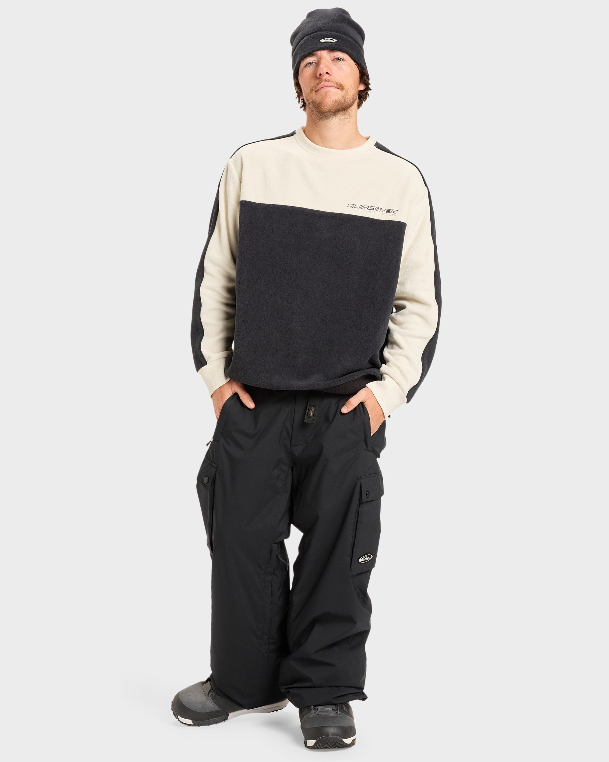 Mens Snow Down Cargo Snow Pants