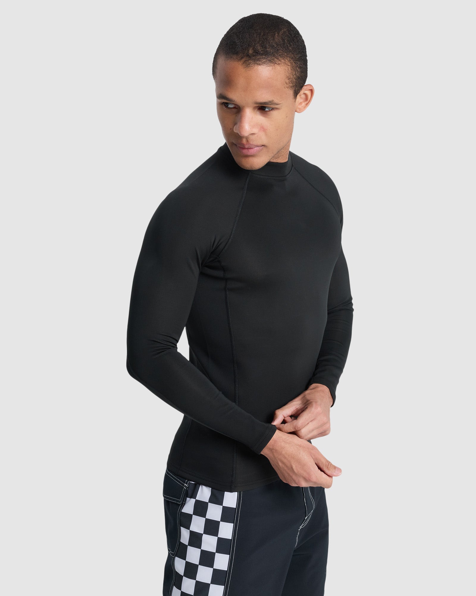 Mens Heat Long Sleeve Rash Vest