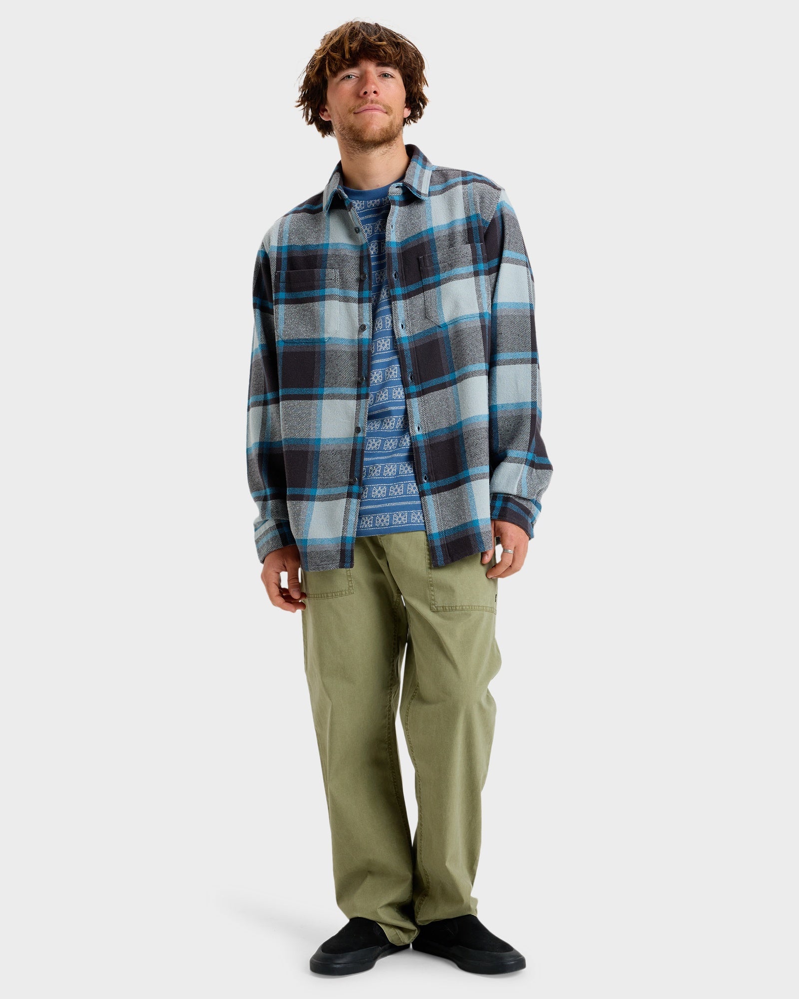 Mens Dna Flannel Long Sleeve Shirt