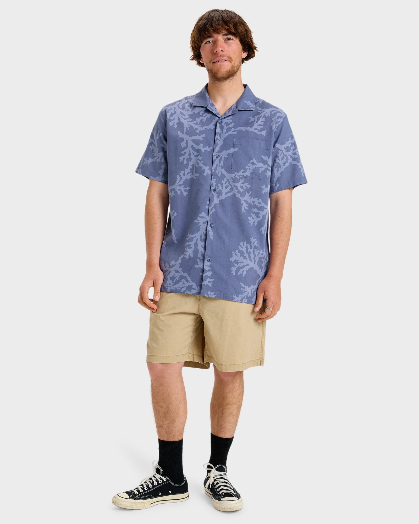 Mens Beach Club Short Sleeve Shirt