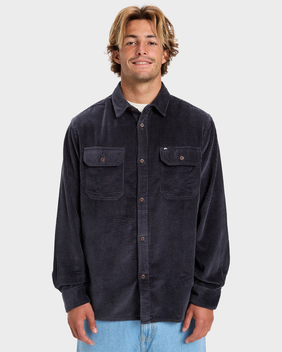 Mens Venturo Cord Long Sleeve Shirt