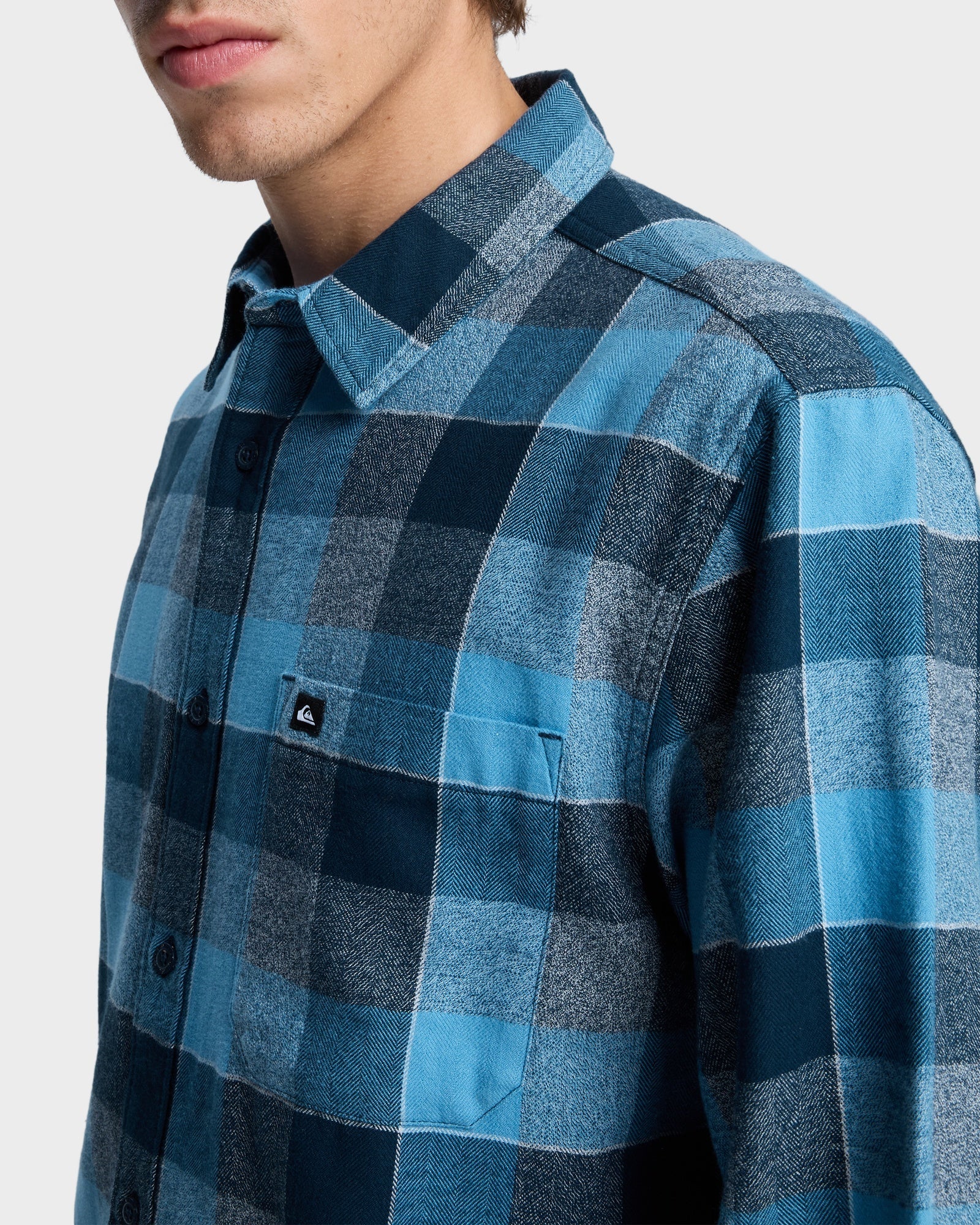 Mens Motherfly Plaid Long Sleeve Shirt