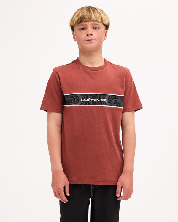 Boys 8-16 Takarangi Panel T-Shirt
