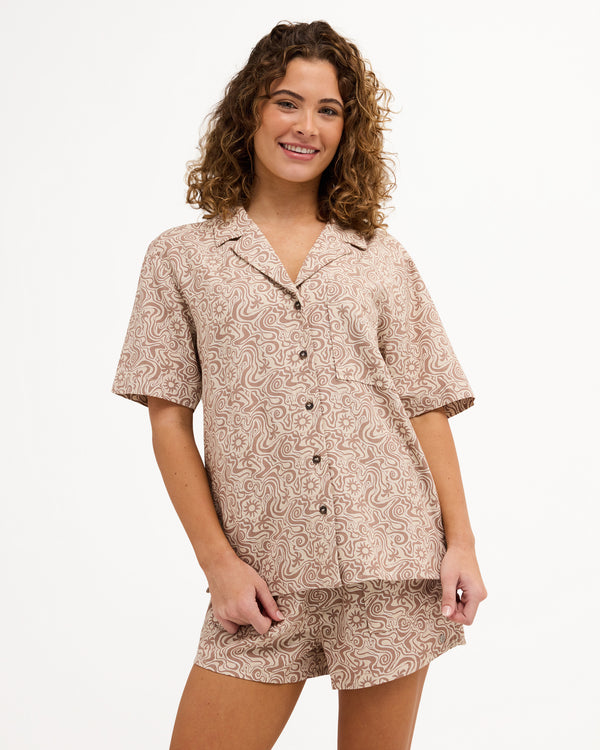 Womens Serene Short Sleeve Shirt