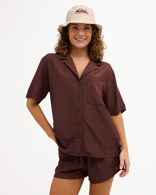 Womens Serene Short Sleeve Shirt