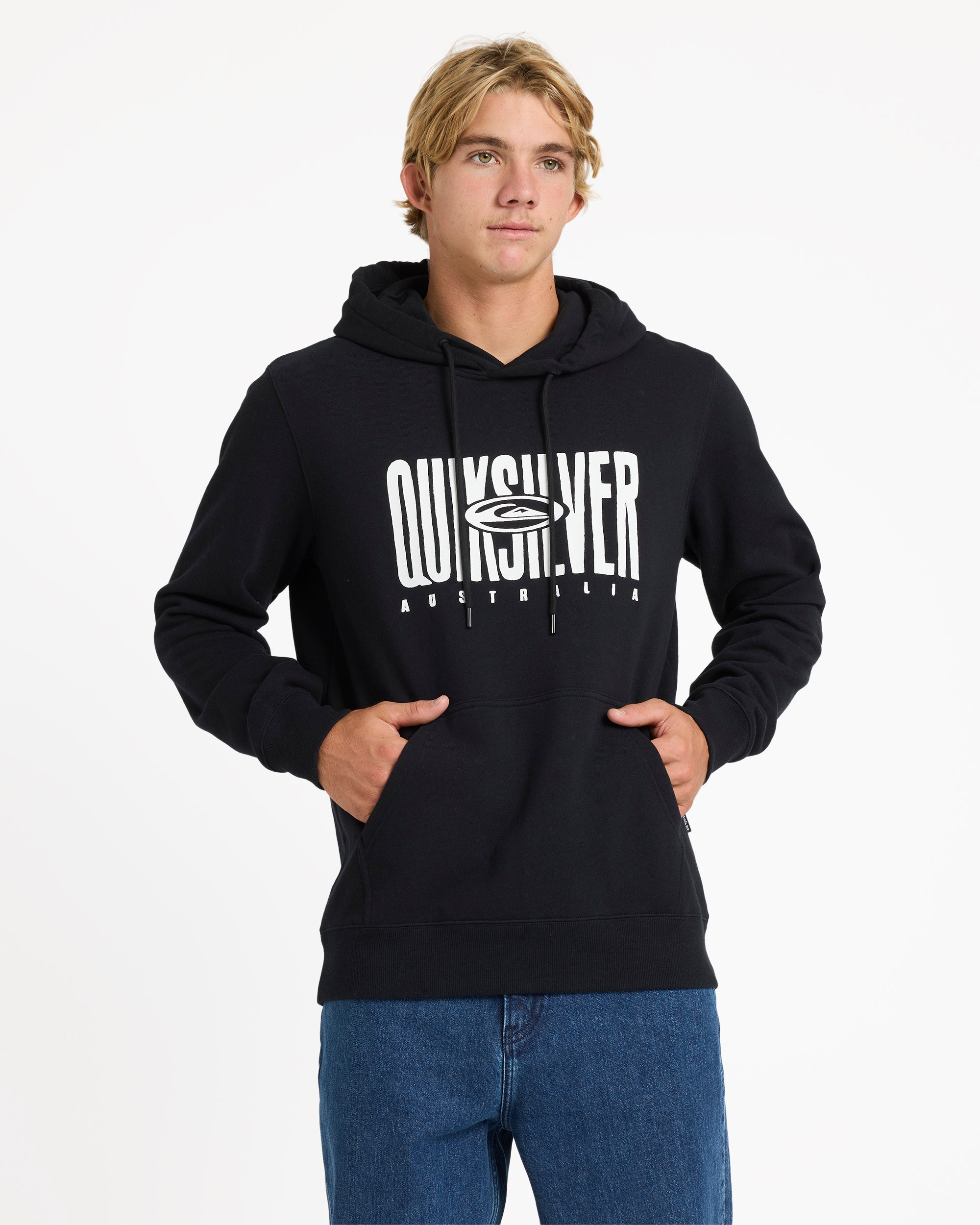 Mens Aus Stack Pullover Hoodie