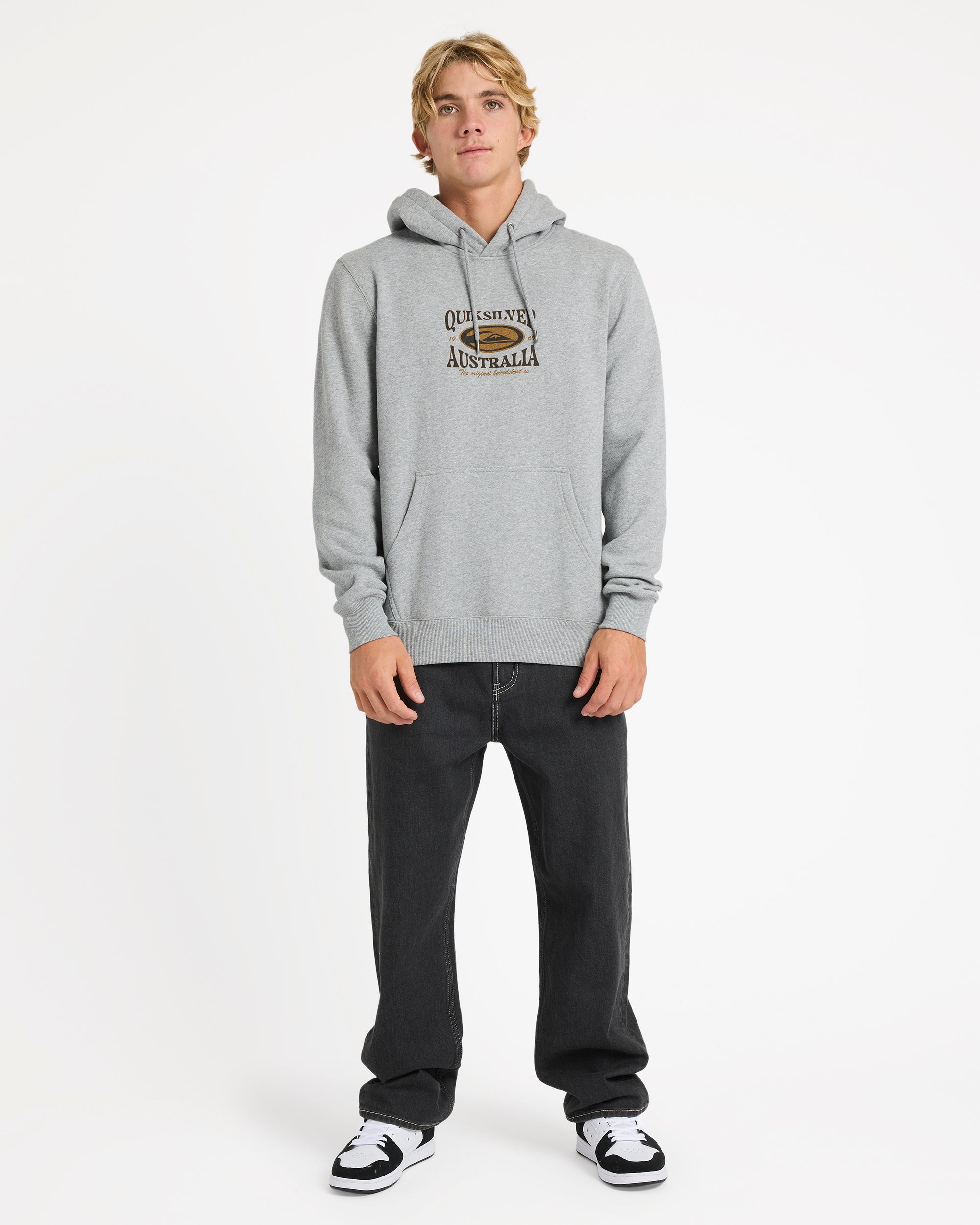 Mens Retro Lock Up Pullover Hoodie