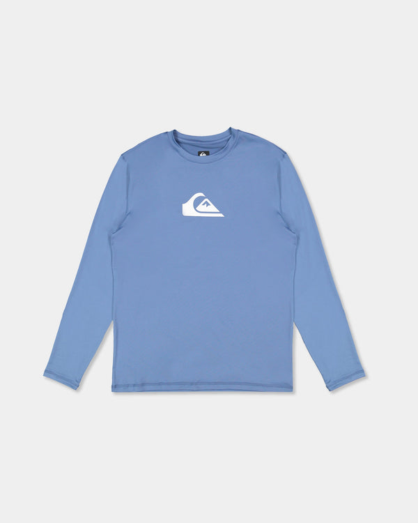 Mens Solid Streak Long Sleeve Surf Shirt