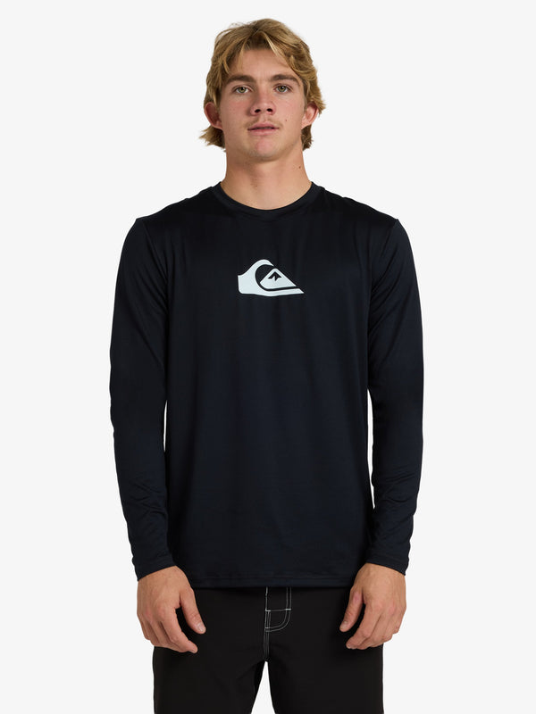 Mens Solid Streak Long Sleeve Surf Shirt