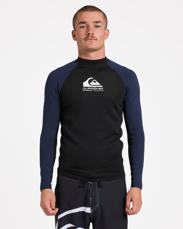 Mens Watermans Panel Heater Long Sleeve Rash Vest