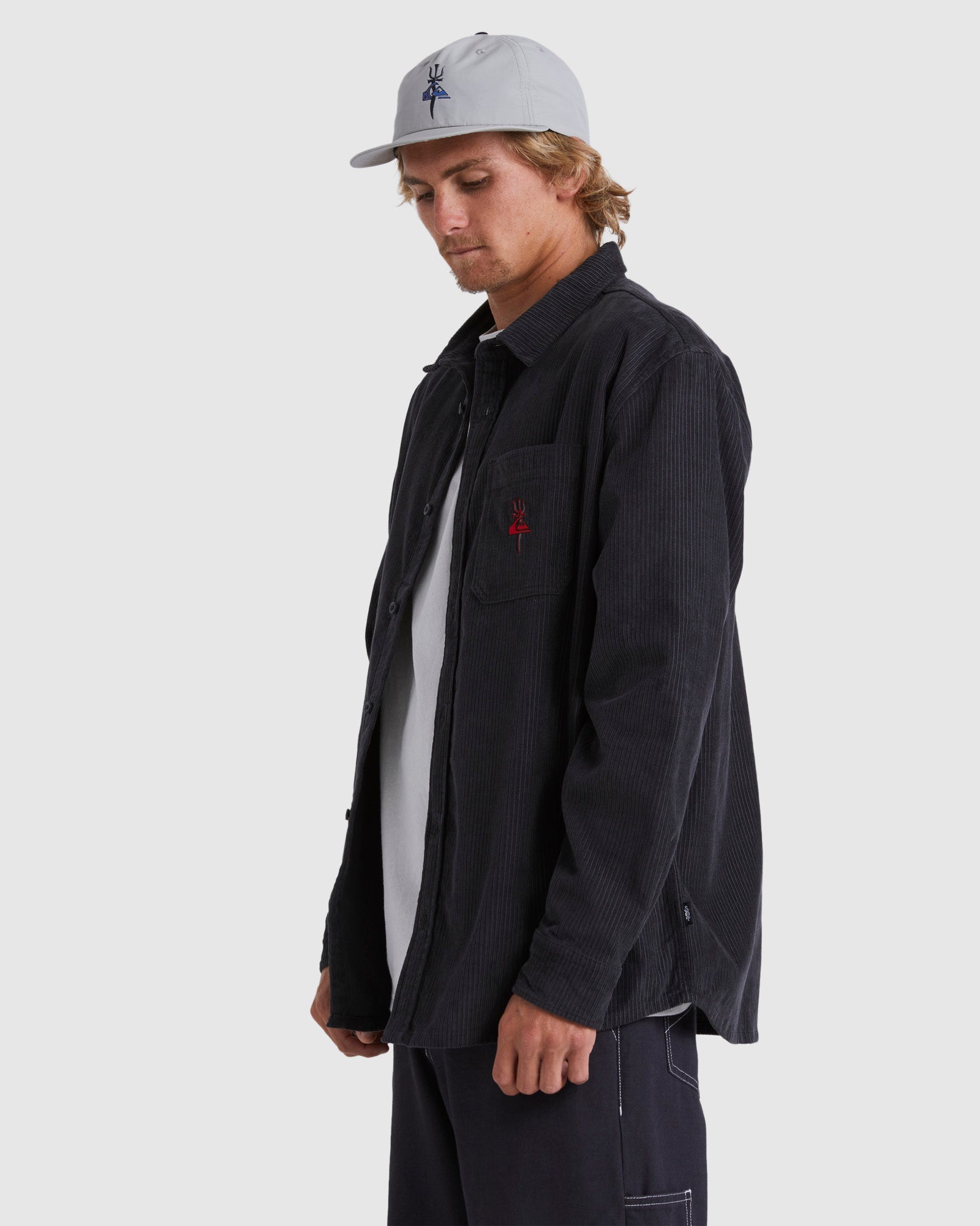 Mens Tridagger Long Sleeve Corduroy Shirt