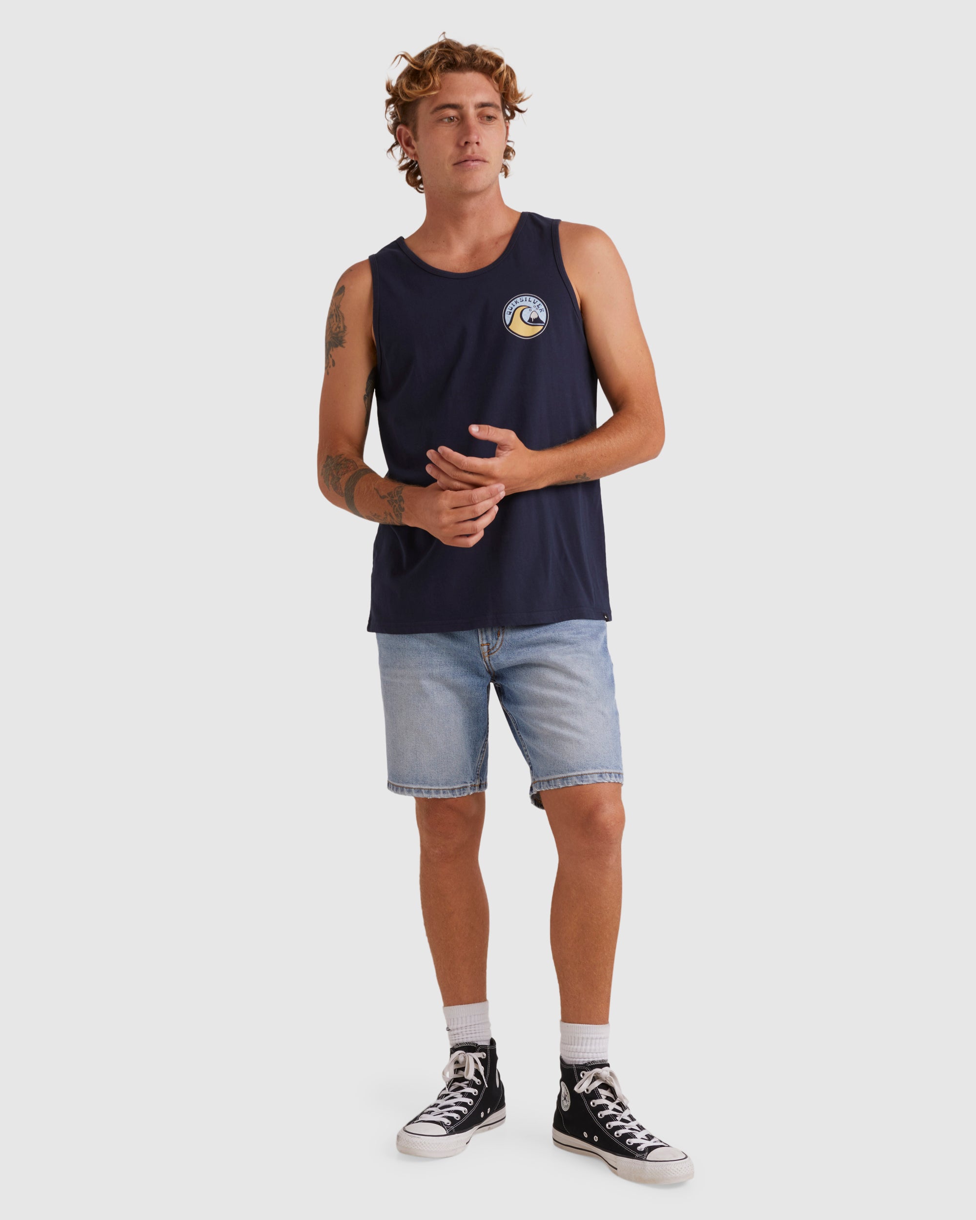 Mens Feeling The Vibe Muscle Vest Top