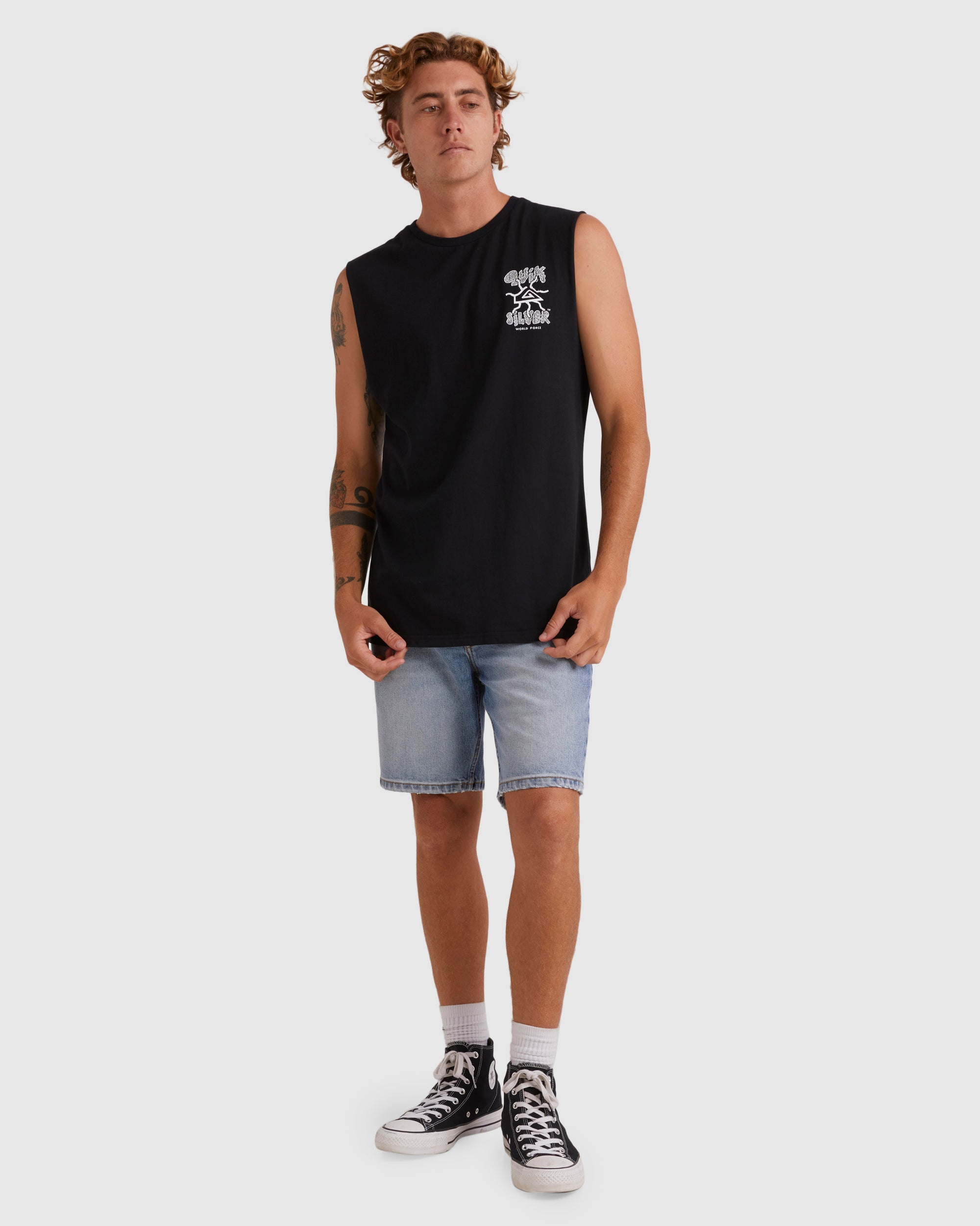 Mens Global Force Sleeveless Muscle T-Shirt