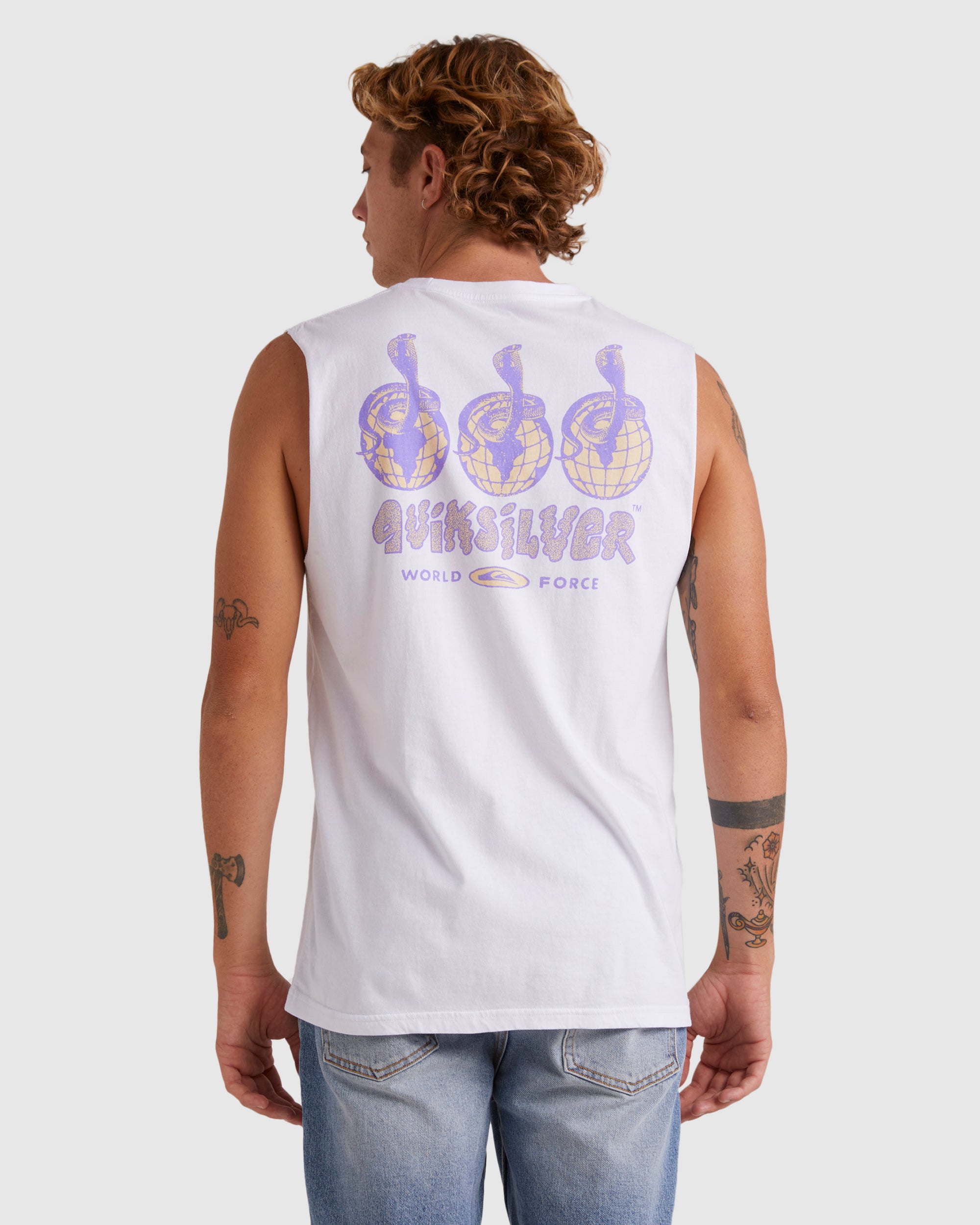 Mens Global Force Sleeveless Muscle T-Shirt