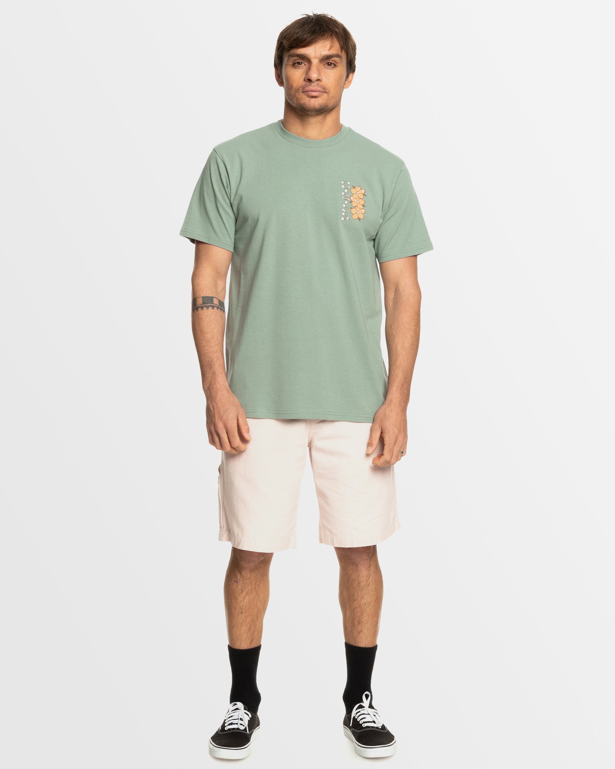 Mens Hibiscus Stack T-Shirt