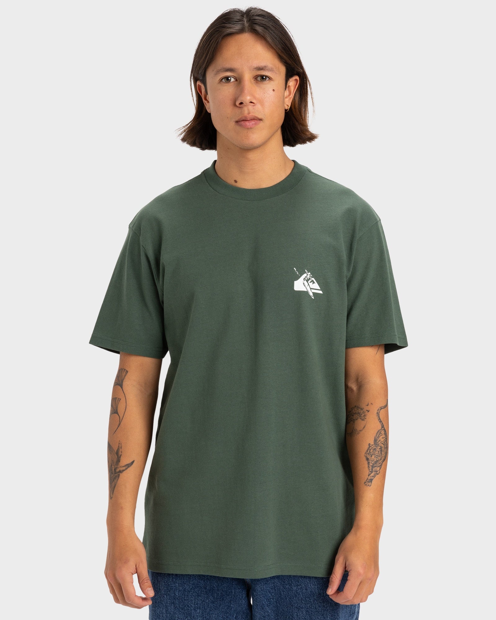 Mens Quiksilver Petroglyph Logo Dna T-Shirt
