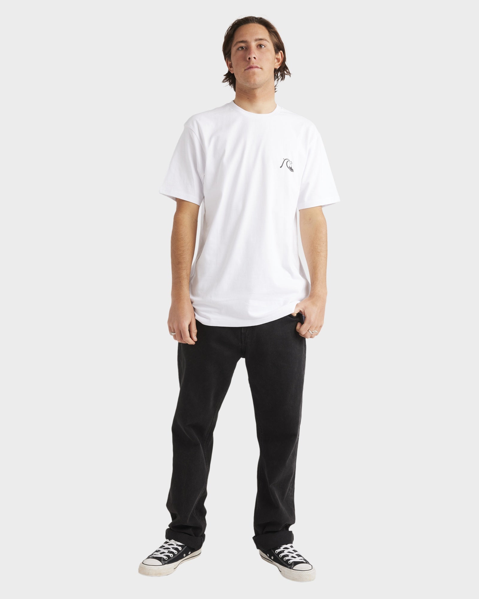 Mens Quiksilver Bubble Logo T-Shirt